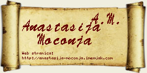 Anastasija Moconja vizit kartica